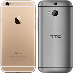 Пластиковые вставки на корпусе Apple iPhone 6 и HTC One M8